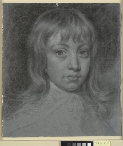 Portræt af Thomas Waller som barn, hele ansigtet til venstre af Charles Grignion d.Y.