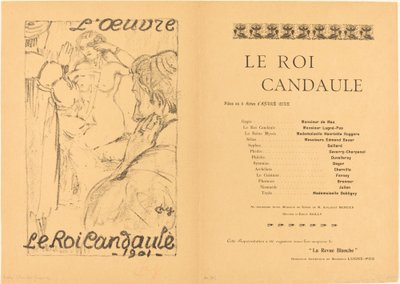 Kong Candaules af Charles Guerin