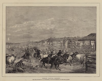 romersk kvægmarked af Charles H. Poingdestre