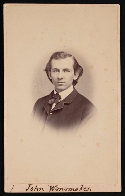 Portræt af John Wanamaker 1838-1922, mellem 1864 og 1866. af Charles H Spieler