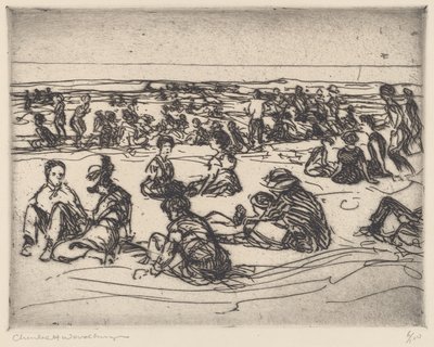 På stranden af Charles H. Woodbury