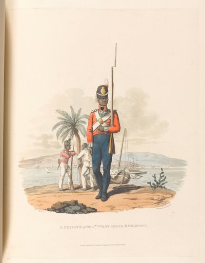 En menig fra 5. vestindiske regiment af Charles Hamilton (after) Smith