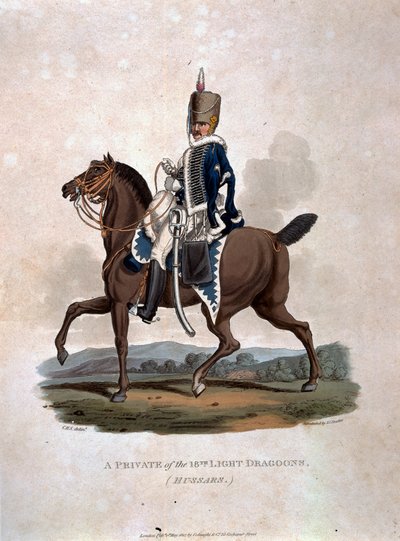 En menig af de 18. lette dragoner (Hussarer) fra 