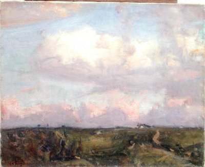 Eftermiddagsskyer (olie på lærred) af Charles Harold Davis