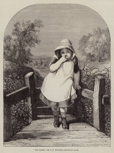 Sly Boots gravering af Charles Harvey Weigall