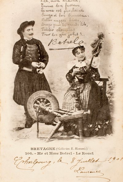 Gammelt postkort / Le Rouet / Bretagne / Frankrig af Augustus Kollner