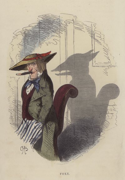 Foxy (farvet gravering) af Charles Henry Bennett
