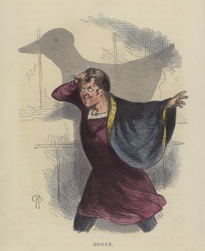 Gås (farvet gravering) af Charles Henry Bennett