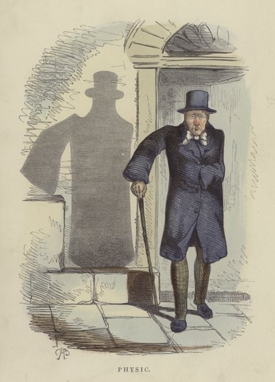 Fysisk (farvet gravering) af Charles Henry Bennett