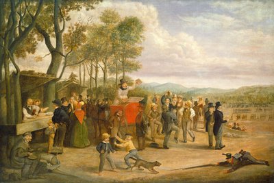 Mønstringsdag, 1843 eller senere. af Charles Henry Granger