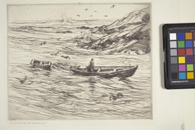 Indkøring (ætsning og tørpunkt) af Charles Herbert Woodbury