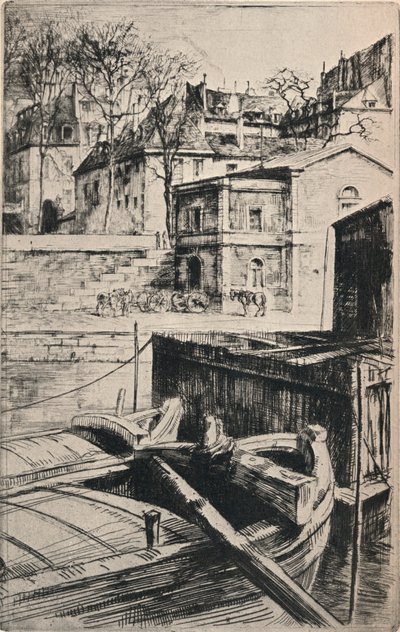 Quai des Celestins, 1915 af Charles Heyman