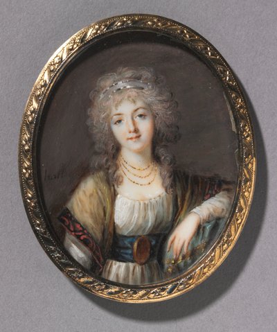 Portræt af en ung kvinde, ca. 1785. af Charles Hénard