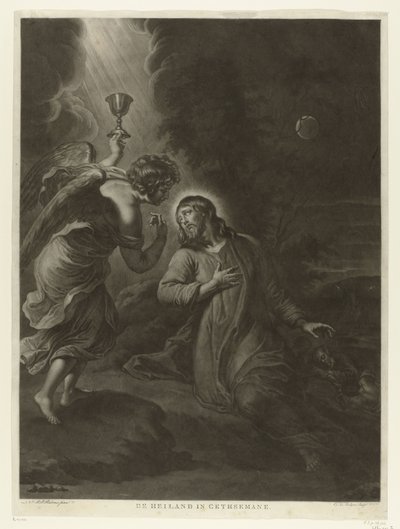 Kristus i Getsemane Have Frelseren i Getsemane. (titel på objekt) af Charles Howard Hodges
