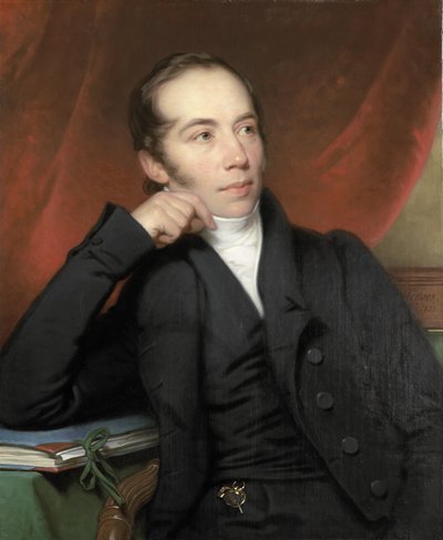 Portræt af Pieter Ernst Hendrik Praetorius, mægler, tegner og maler. Formand for Rijksmuseums bestyrelse 1852-74 af Charles Howard Hodges