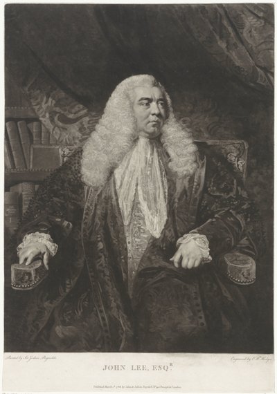 Portræt af John Lee af Charles Howard Hodges
