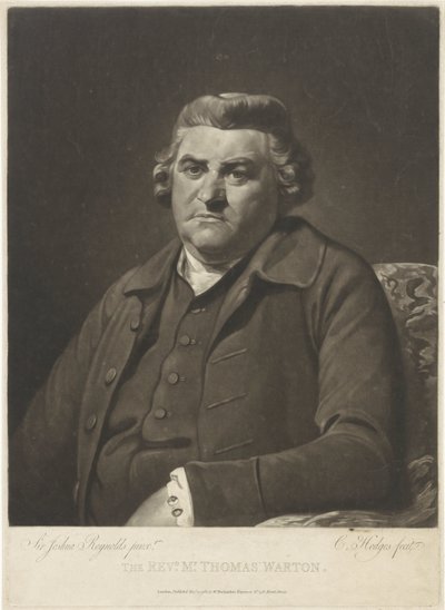 Portræt af Thomas Warton af Charles Howard Hodges