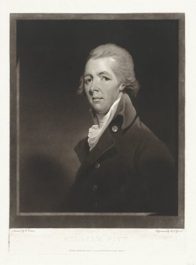 Portræt af statsmanden William Pitt af Charles Howard Hodges