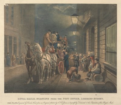 Royal Mails, startende fra postkontoret, Lombard Street af Charles Hunt