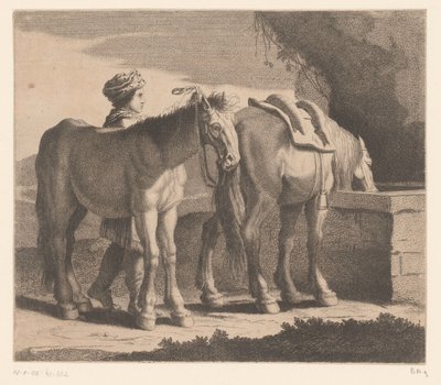Drikkeheste Masete de Normandie (titel på objekt) Dyreserie (serietitel) af Charles II Errard (attributed to)