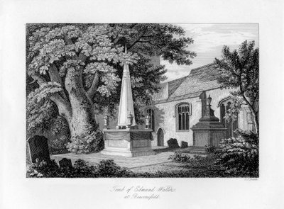 Edmund Wallers grav, Beaconsfield, Buckinghamshire, 1840. af Charles J. Smith