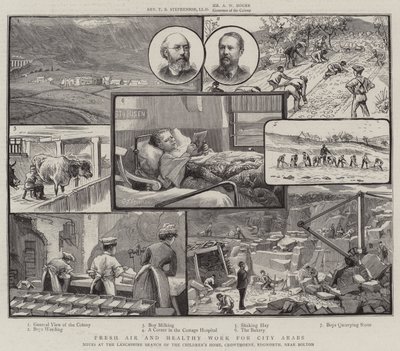 Frisk luft og sundt arbejde for by-arabere, notater i Lancashire-afdelingen af børnehjemmet, Crowthorne, Edgworth, nær Bolton af Charles J. Staniland