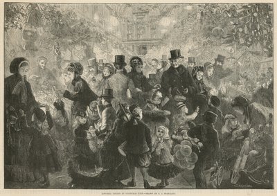 Lowther Arcade ved juletid af Charles J. Staniland
