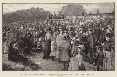 Musik for folk, der lytter til bandet på Hampstead Heath af Charles J. Staniland