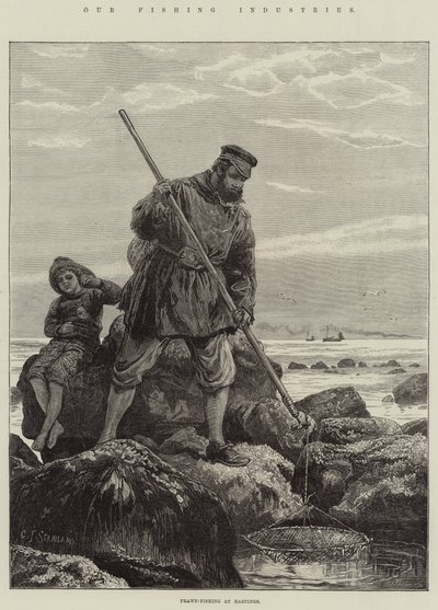 Vores fiskeindustri, reje-fiskeri i Hastings af Charles J. Staniland