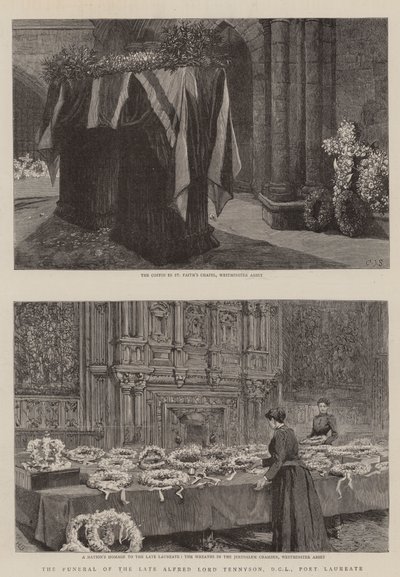 Begravelsen af afdøde Alfred Lord Tennyson, DCL, Poet Laureate af Charles J. Staniland