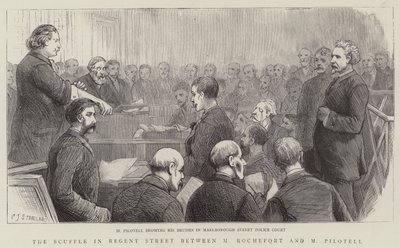 Skænderiet i Regent Street mellem M Rochefort og M Pilotell af Charles J. Staniland