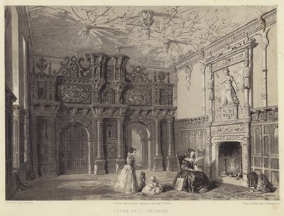 Crewe Hall, Cheshire af Charles James Richardson