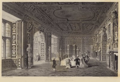 The Gilt Room, Holland House af Charles James Richardson