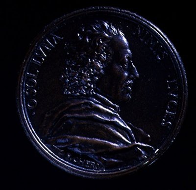 Portrætmedalje af Gian Lorenzo Bernini (1598-1680) af Charles Jean Francois Cheron