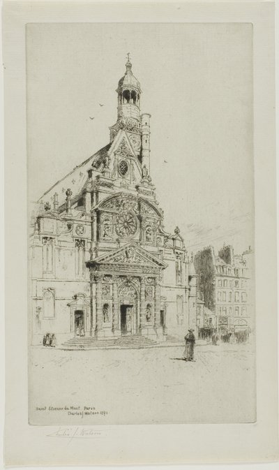 St. Etienne du Mont, Paris af Charles John Watson