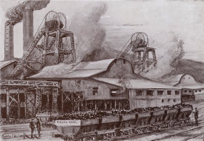 En walisisk kulmine (litho) af Charles John de (after) Lacy