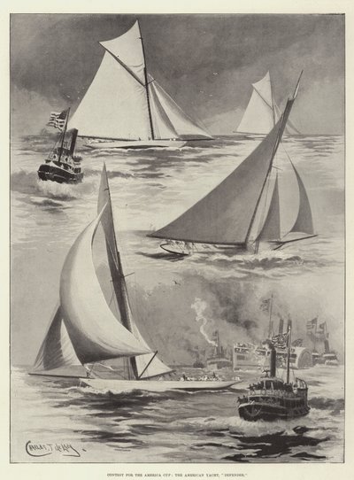 Konkurrence om America Cup, American Yacht, Defender af Charles John de Lacy