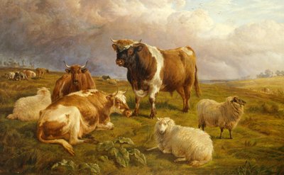 Repose (olie på lærred) af Charles Jones