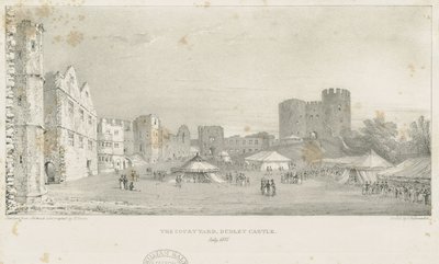 Dudley Castle - The Keep: litografi, juli 1837 (tryk) af Charles Joseph Hullmandel