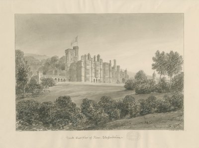 Ilam: sepia tegning af Charles Joseph Hullmandel