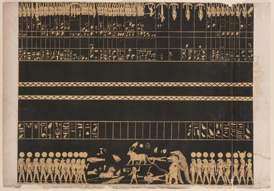 Zodiak fra Psammis grav i Theben, New Kingdom, illustration fra 