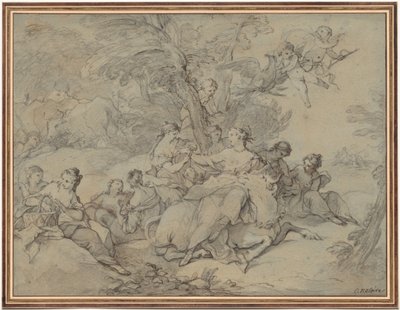 Voldtægt af Europa, 1731. af Charles Joseph Natoire