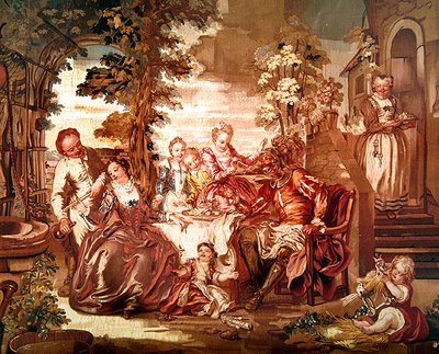 Scene fra Don Quixote, fremstillet i Beauvais af Charles Joseph Natoire