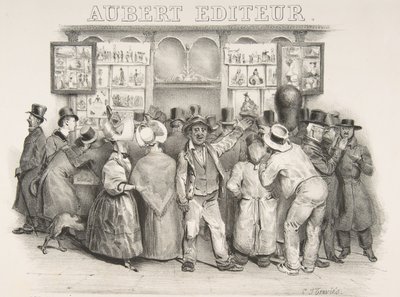 Udgiveren Aubert Du må indrømme, at regeringen har et komisk udseende, 1831 af Charles Joseph Traviès de Villers