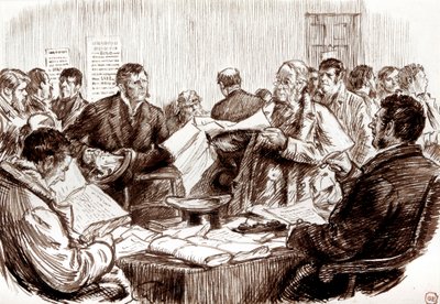 Scene i en irsk jordret af Charles Keene