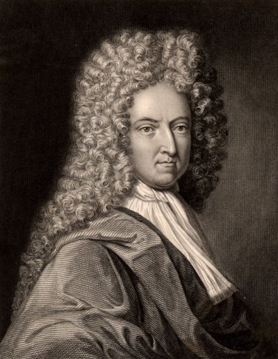 Portræt af Daniel Defoe (tryk) af Charles Knight