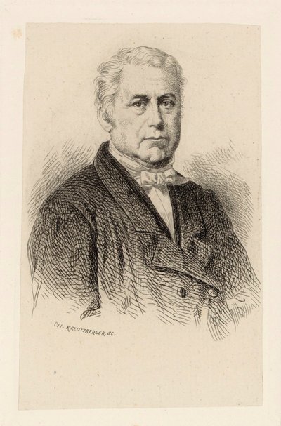Portræt af komponisten Wilhelm Kienzl 1857-1941. af Charles Kreutzberger