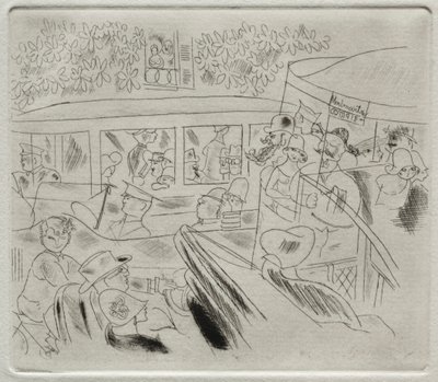 Trafik, Montmartre af Charles Laborde