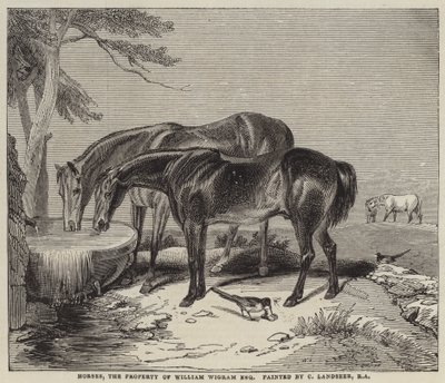 Heste, ejendom af William Wigram, Esquire af Charles Landseer