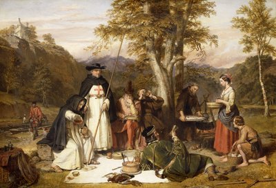 Melrosemunkene gjorde god kaill om fredagen, når de fastede, de ville hverken have oksekød eller øl, så længe deres naboer" holdt ud". Se Scropes "Dage og nætter med laksefiskeri", af Charles Landseer
